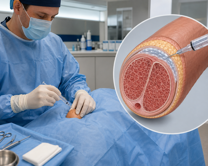Surgeon consulting a patient about Penis Augmentation with Filler